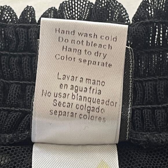 Embroidered Whimsigoth Womens Top 1XL Fairy Grunge Victorian Mesh Festival Boho. - Picture 8 of 9